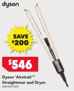 Harvey Norman Dyson airstrait straightener and dryer offer