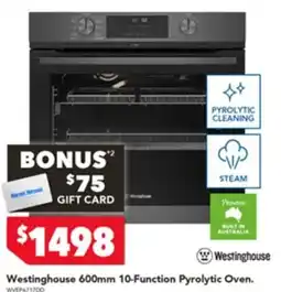 Harvey Norman Westinghouse pyrolytic oven offer