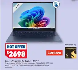 Harvey Norman Lenovo yoga slim 7x copilot+ pc offer
