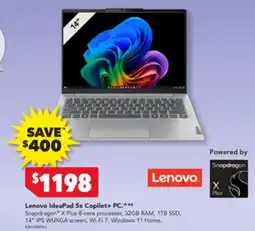 Harvey Norman Lenovo ideapad 5x copilot+ pc offer
