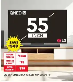 Harvey Norman Lg qned81a ai led 4k smart tv offer