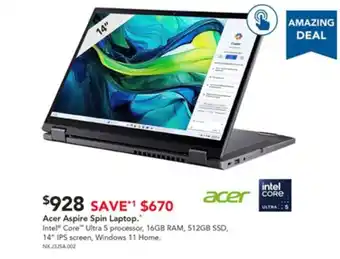 Acer aspire spin laptop