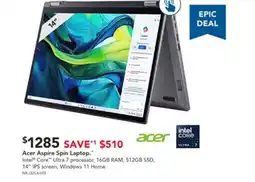 Harvey Norman Acer aspire spin laptop offer