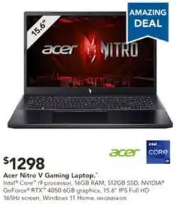 Harvey Norman Acer Nitro V Gaming Laptop offer