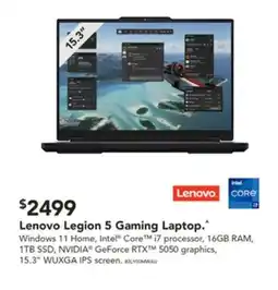 Harvey Norman Lenovo Legion 5 Gaming Laptop offer