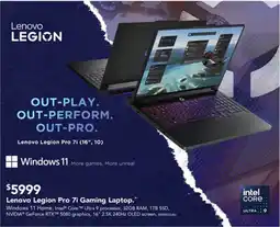 Harvey Norman Lenovo Legion Pro 7i Gaming Laptop offer