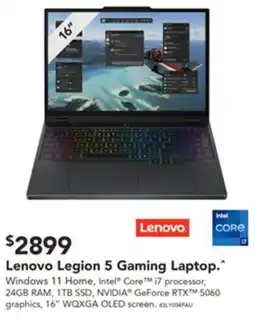 Harvey Norman Lenovo Legion 5 Gaming Laptop. offer