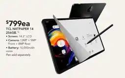 Harvey Norman Tcl nxtpaper 14 256gb. offer