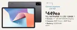 Harvey Norman Tcl nxtpaper 11 lte 128gb offer