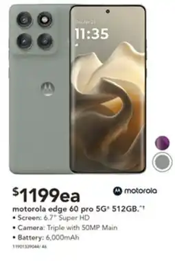 Harvey Norman Motorola edge 60 pro 5g 512gb offer