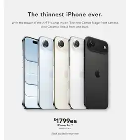 Harvey Norman iPhone Air offer