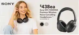 Harvey Norman Sony wh-1000xm4 premium wireless noise-cancelling headphones offer