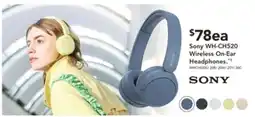 Harvey Norman Sony wh-ch520 wireless on-ear headphones offer