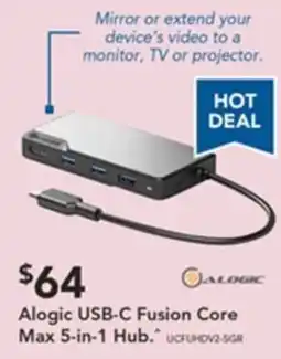 Harvey Norman Alogic usb-c fusion core max 5-in-1 hub offer