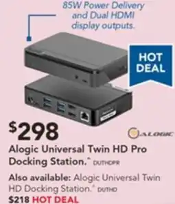 Harvey Norman Alogic Universal Twin HD Pro Docking Station offer