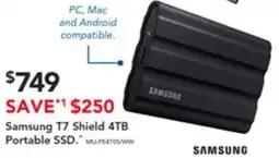 Harvey Norman Samsung t7 shield 4tb portable ssd offer