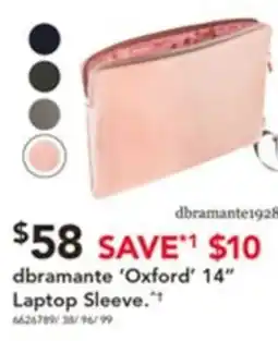Harvey Norman Dbramante oxford 14" laptop sleeve offer