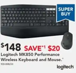 Harvey Norman Logitech mk850 performance wireless keyboard and mouse offer
