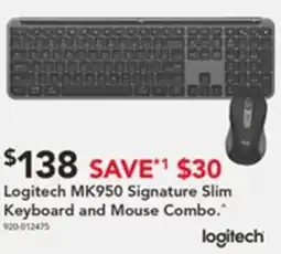 Harvey Norman Logitech mk950 signature slim keyboard and mouse combo offer
