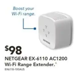 Harvey Norman Netgear ex-6110 ac1200 wi-fi range extender offer