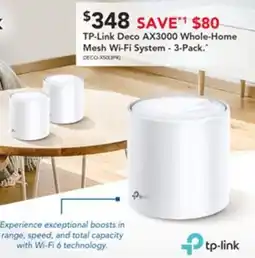 Harvey Norman Tp-link deco ax3000 whole-home mesh wi-fi system offer