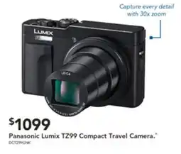 Harvey Norman Panasonic lumix tz99 compact travel camera. offer
