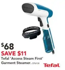 Harvey Norman Tefal 'Access Steam First' Garment Steamer offer