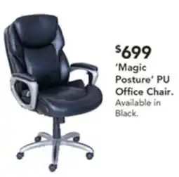Harvey Norman 'Magic Posture' PU Office Chair offer