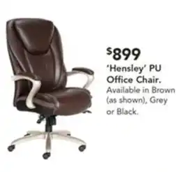 Harvey Norman 'Hensley' PU Office Chair offer