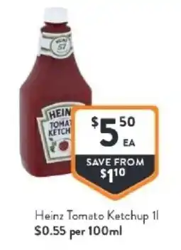 Foodworks Heinz Tomato Ketchup offer