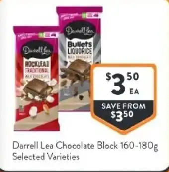Foodworks Darrell lea chocolate block offer