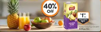 Foodworks Golden circle fruit drink offer