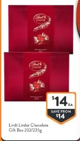 Foodworks Lindt Lindor Chocolate Gift Box offer