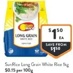 Foodworks Sunrice long grain white rice offer