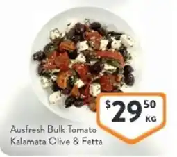 Foodworks Ausfresh bulk tomato kalamata olive & fetta offer