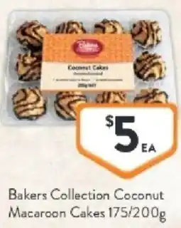 Foodworks Bakers collection coconut macaroon cakes offer
