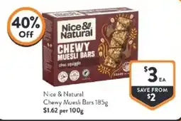 Foodworks Nice & Natural Chewy Muesli Bars offer