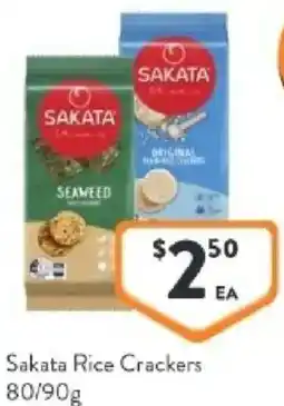 Foodworks Sakata rice crackers offer