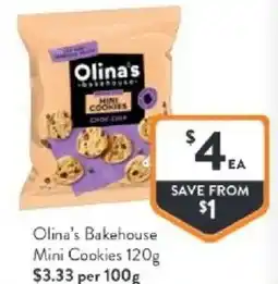 Foodworks Olina's bakehouse mini cookies offer