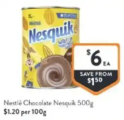 Foodworks Nestlé chocolate nesquik offer