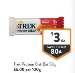Foodworks Trek protein oat bar offer
