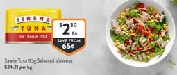 Foodworks Sirena tuna oil - italian style offer
