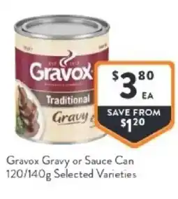 Foodworks Gravox gravy or sauce can offer