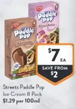 Foodworks Streets paddle pop ice cream offer