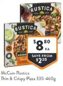 Foodworks Mccain rustica thin & crispy pizza offer