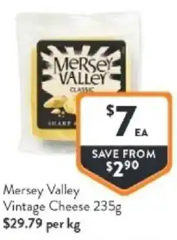 Foodworks Mersey valley vintage cheese offer
