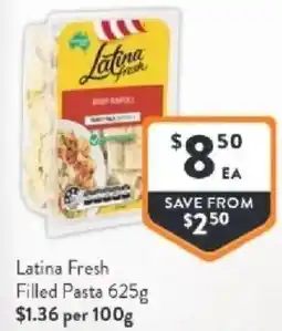 Foodworks Latina fresh filled pasta offer