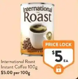 Foodworks International roast instant coffee offer