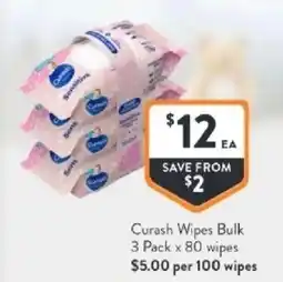 Foodworks Curash wipes bulk offer