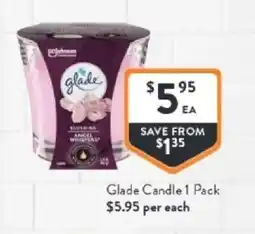 Foodworks Glade candle offer